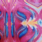 Lycra Fantasia Laminata Astra Fuxsia
