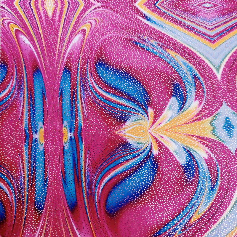 Lycra Fantasia Laminata Fenice rosa Lycra Fantasia Laminata Astra Fuxsia - immagine 1