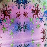 Lycra Fantasia Laminata Macchie Fuxsia