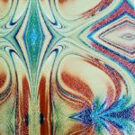 Lycra Fantasia Laminata Astra Giallo Rosso