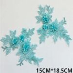 Macramè Fiore 3D su tulle da cucire - immagine 6