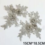 Macramè Fiore 3D su tulle da cucire - immagine 11