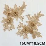 Macramè Fiore 3D su tulle da cucire - immagine 10