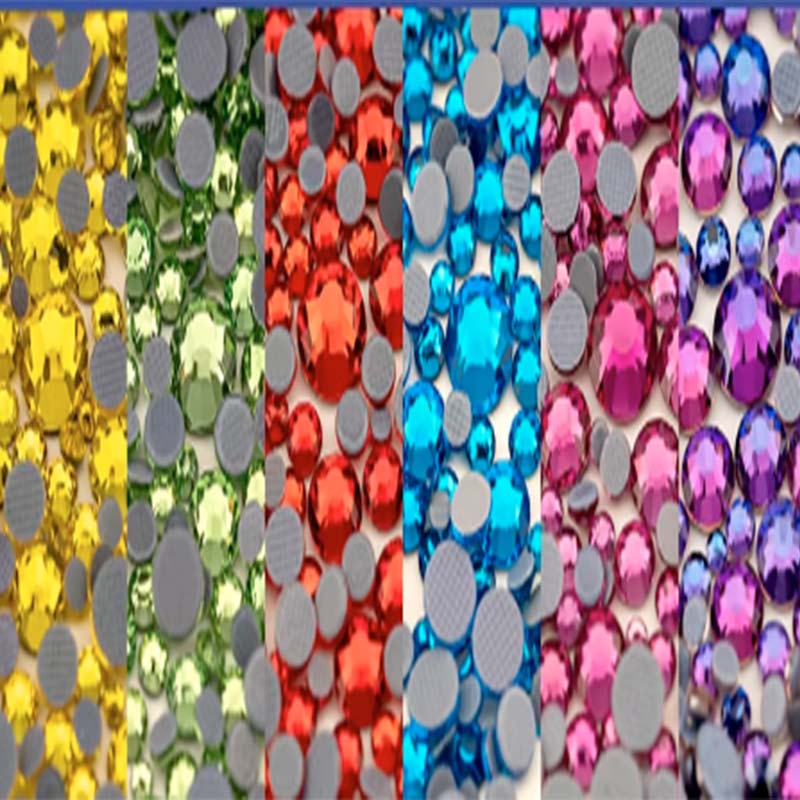 strass multicolor Strass Termo Adesivi Hot Fix Colorati - immagine 1