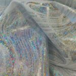 Lycra Bianca Laminata Argento